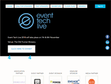 Tablet Screenshot of eventtechlive.com